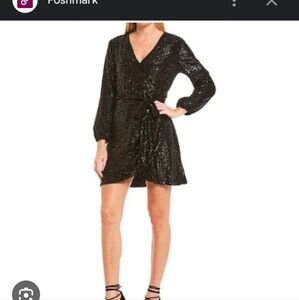 Gianni Bini Black Sequin Dress